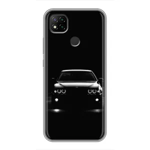 Чехол для Редми 9с - с принтом БМВ (AlphaPrint) (Машина BMW)