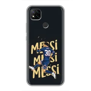 Чохли для Xiaomi Redmi 9c (Leo чемпіон) (AlphaPrint) (Messi ПСЖ)