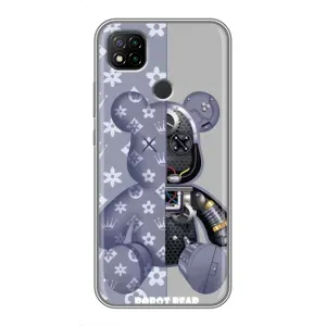 Крутые Чехлы Луи Виттон для Xiaomi Redmi 9c (AlphaPrint) (Робот Мишка)
