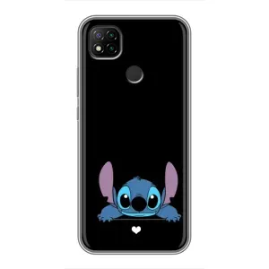 Чехол с принтом Стич на Xiaomi Redmi 9c (Стич на черном)