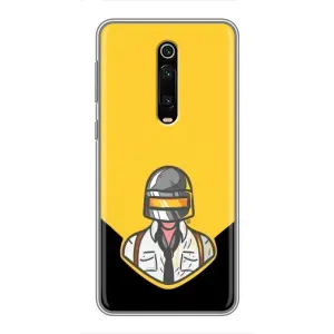 Чехол PUBG для Сяоми Редми К20 (AlphaPrint) (Пабг в шлеме)