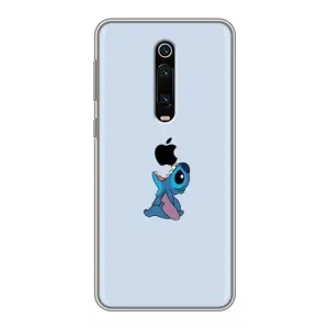 Чехол с принтом Стич на Xiaomi Redmi K20 (Stitch apple)