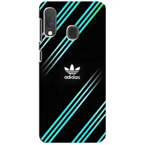 Чохли Адидас для Samsung A20e (AlphaPrint) (Адідас з полосами)