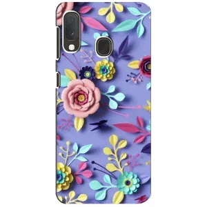 Чехлы с Цветами для Samsung A20e (VPrint) (Цветочный дизайн)