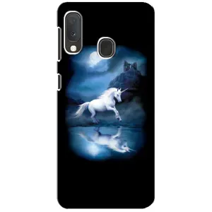 Чехол для Самсунг Галакси А20е - (Единорожки - Новинки) (AlphaPrint) (Единорог)