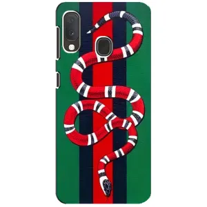 Чехлы ГУЧЧИ для Самсунг Галакси А20е (AlphaPrint) (Gucci змия)