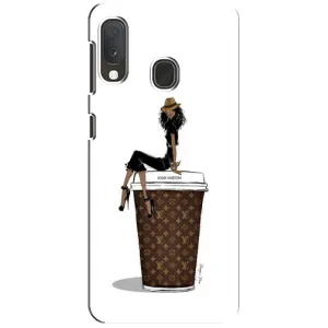 Чехлы Луи Витон для Samsung A20e (AlphaPrint - LOUIS VUITTON) (кофе LOUIS VUITTON)