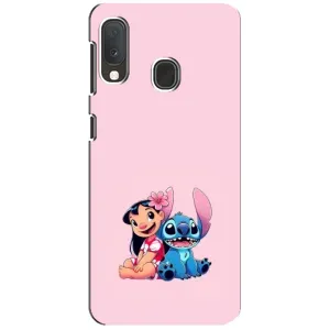 Чехол с принтом Стич на Samsung Galaxy A20e (Лило и Стич)