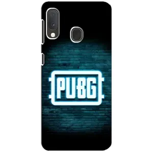 Чехол PUBG для Самсунг Галакси А20е (AlphaPrint) (Лого PUBG)