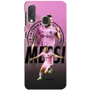 Чехлы для Самсунг Галакси А20е - Лео Месси Маями (Messi Miami)