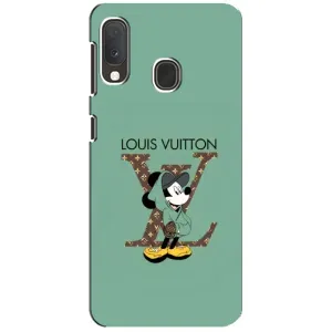 Чехлы Луи Витон для Samsung A20e (AlphaPrint - LOUIS VUITTON) (Микки Маус LV)