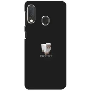 Чехол Майнкрафт на Samsung A20e (AlphaPrint) Minecraft (Овечка Майнкрафт)