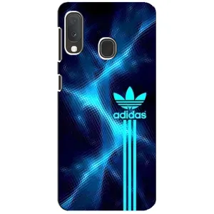 Чохли Адидас для Samsung A20e (AlphaPrint) (Синій Адідас)