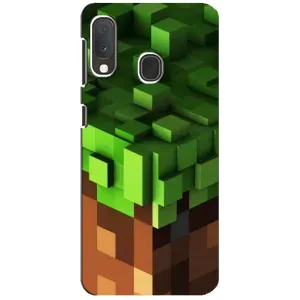 Чехол Майнкрафт на Samsung A20e (AlphaPrint) Minecraft (текстура Майнкрафт)