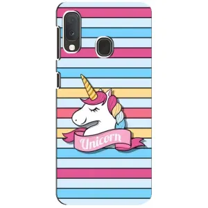 Чехол для Самсунг Галакси А20е - (Единорожки - Новинки) (AlphaPrint) (Unicorn)