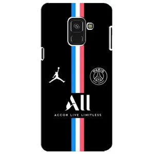 Чохли PSG для Samsung A8 Plus, A730F (AlphaPrint) (футболка ПСЖ)