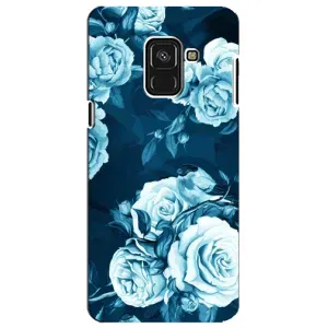 Чехлы (ART) Цветы на Samsung A8 Plus, A730F (VPrint) (Блактині бутони)