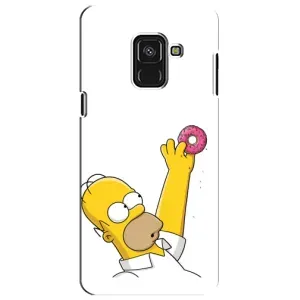 Чjхол з Сімпсонами для Samsung A8 Plus,  A730F (VPrint) (Гомер з пончиком)