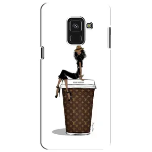 Чохли Луі Вітон для Samsung A8 Plus,  A730F (AlphaPrint - LOUIS VUITTON) (кава LOUIS VUITTON)