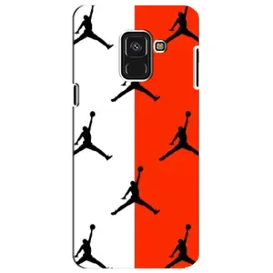 Чохли для Samsung A8 Plus, A730F - з картинкою JORDAN (AlphaPrint) (Лого Джордан)