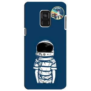 Чохол NASA для Samsung A8 Plus, A730F (AlphaPrint) (Хлопчик в шоломі)