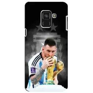 Чехлы для Samsung A8 Plus,  A730F (Leo чемпион) (AlphaPrint) (Месси Чемпион)