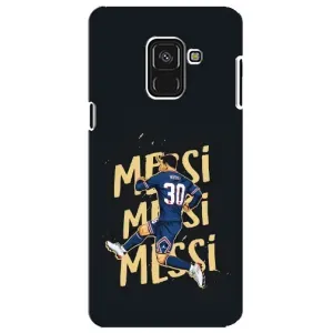 Чехлы для Samsung A8 Plus,  A730F (Leo чемпион) (AlphaPrint) (Messi ПСЖ)