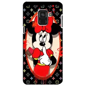 Чехол Disney Mouse Samsung A8 Plus, A730F (PREMIUMPrint) (Минни Маус ЛВ)
