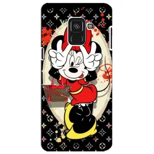 Чехол Disney Mouse Samsung A8 Plus, A730F (PREMIUMPrint) (Минни peace)