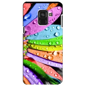 Чехлы (ART) Цветы на Samsung A8 Plus, A730F (VPrint) (Семиквітка)