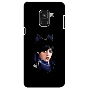 Чохли Венсдей на Samsung A8 Plus,  A730F Уенсдей (AlphaPrint) (серйозна Венздей)