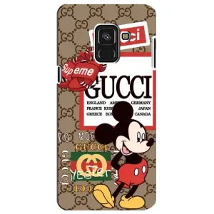 Чехол Disney Mouse Samsung A8 Plus, A730F (PREMIUMPrint) (Стильный Микки)
