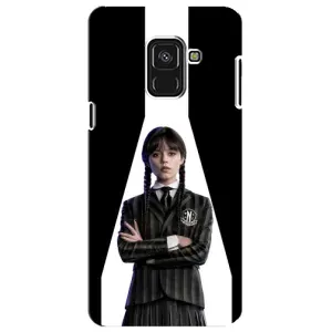 Чохли Венсдей на Samsung A8 Plus,  A730F Уенсдей (AlphaPrint) (W-Wednesday)