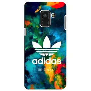 Чохли Адидас для Samsung A8 Plus, A730F (AlphaPrint) (Яскравий Адідас)