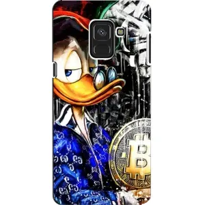 Чехлы для «Самсунг» А8, А8 2018, А530Ф - Scrooge MagDag (PREMIUMPrint) (Биткойн Скрудж)