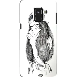 Чехол с принтом «Фото девочки» для Samsung Galaxy A8 2018 (A530F)