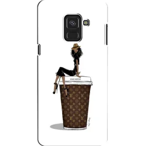 Чохли Луі Вітон для Samsung A8, A8 2018, A530F (AlphaPrint - LOUIS VUITTON) (кава LOUIS VUITTON)