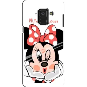 Міккі Маус чохол для Samsung A8, A8 2018, A530F (AlphaPrint - Мультяшні) (Маус Мінні)