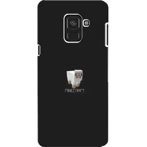 Чехол Майнкрафт на Samsung A8, A8 2018, A530F (AlphaPrint) Minecraft (Овечка Майнкрафт)