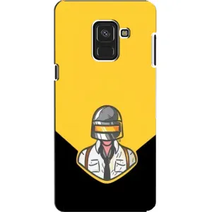 Чехол PUBG для «Самсунг» А8, А8 2018, А530Ф (AlphaPrint) (Пабг в шлеме)