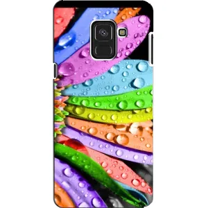 Чехлы (ART) Цветы на Samsung A8, A8 2018, A530F (VPrint) (Семиквітка)