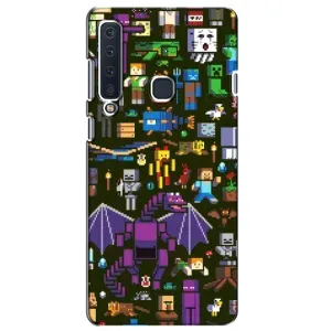 Чехол Майнкрафт на Samsung Galaxy A9 2018, A920 (AlphaPrint) Minecraft (Коллаж Майнкрафт)