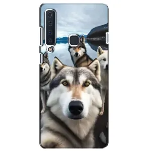 Чохол з Хаскі Samsung Galaxy A9 2018, A920 - (AlphaPrint) (Селфі Хаскі)