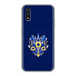 Чехлы для Samsung Galaxy A01 Core  Укр. Символика (AlphaPrint) (Цветочный Герб)