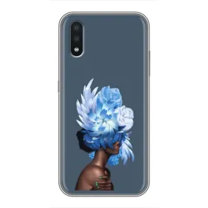 Чехлы (ART) Цветы на Samsung Galaxy A01 Core (VPrint) (Цветы на голове)