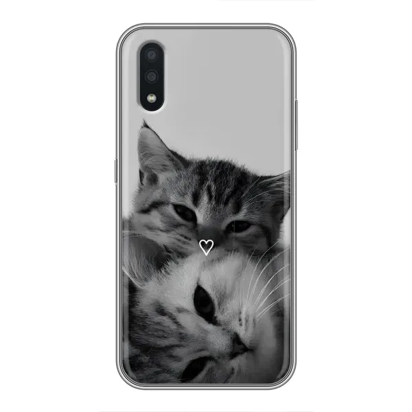 Чехол с принтом «Пара котов» для Samsung Galaxy A01 Core