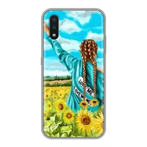 Чехол для Патриота Украины Samsung Galaxy A01 Core - (AlphaPrint) (Украиночка)