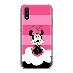 Эксклюзивный чехол для Samsung Galaxy A01 (AlphaPrint - Мультяшные) (Девочка Maus)