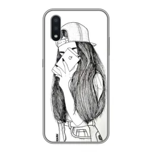 Чохол з друком для Samsung Galaxy A01 - (Мода) (AlphaPrint) (Фото дівчини)