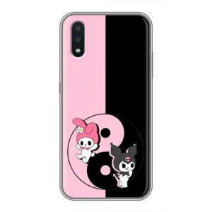 Чехол с кроликом Куроми на Samsung Galaxy A01 (Куроми Инь Янь)